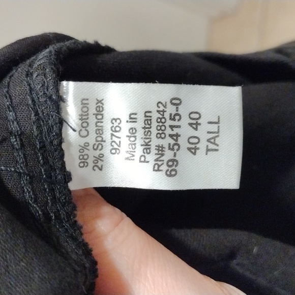 Liberty Blues Men's Black Denim Pants Sz 40/40 Tall-Work Wear Casual Normalcore - Picture 8 of 8